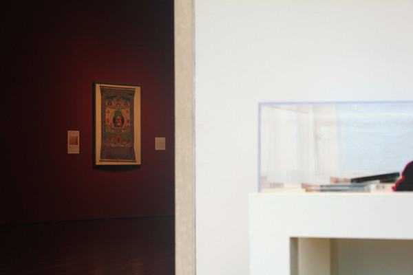 A thangka hanging on the wall